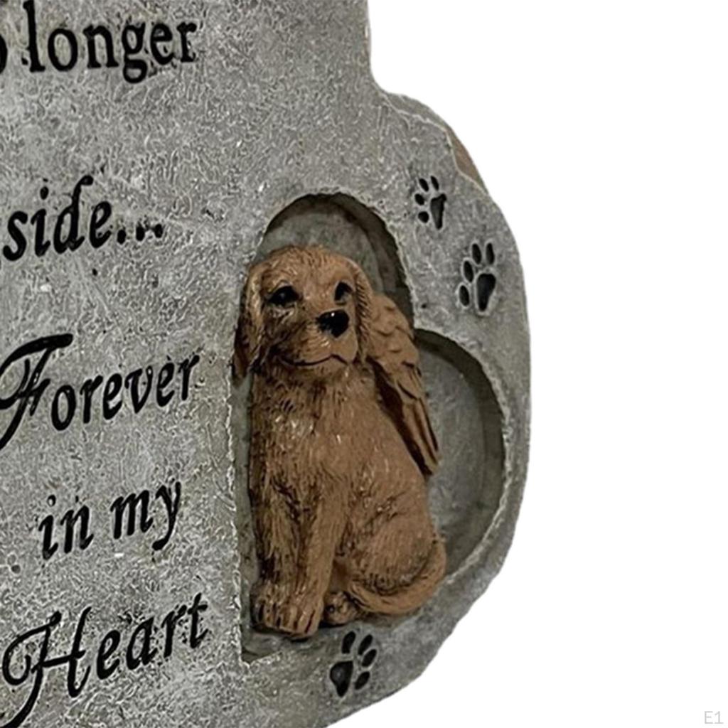 Pet Dog Memorial Stones Grave Decorations Weatherproof Gravestone Loss of Gift Tombstone