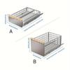 Metal Pull-Out Storage Basket, Slide-Out Cabinet Organizer, Spice and Cutlery Storage Multipurpose Kitchen Cabinet Organizer