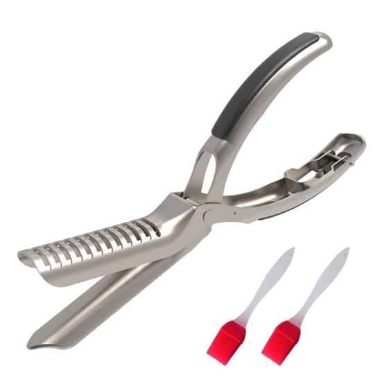 Rib Membrane Remover Cleaning Brush Set Stainless Steel Rib Preparation Kit Professional Grade Meat Film Remover BBQ Tools