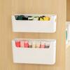 Household Wall Mounted Underwear Cosmetic Storage Box Non Perforated Wardrobe Sock Sorting Box Three In One Rack Shelf Storage Tool Holder Organizer