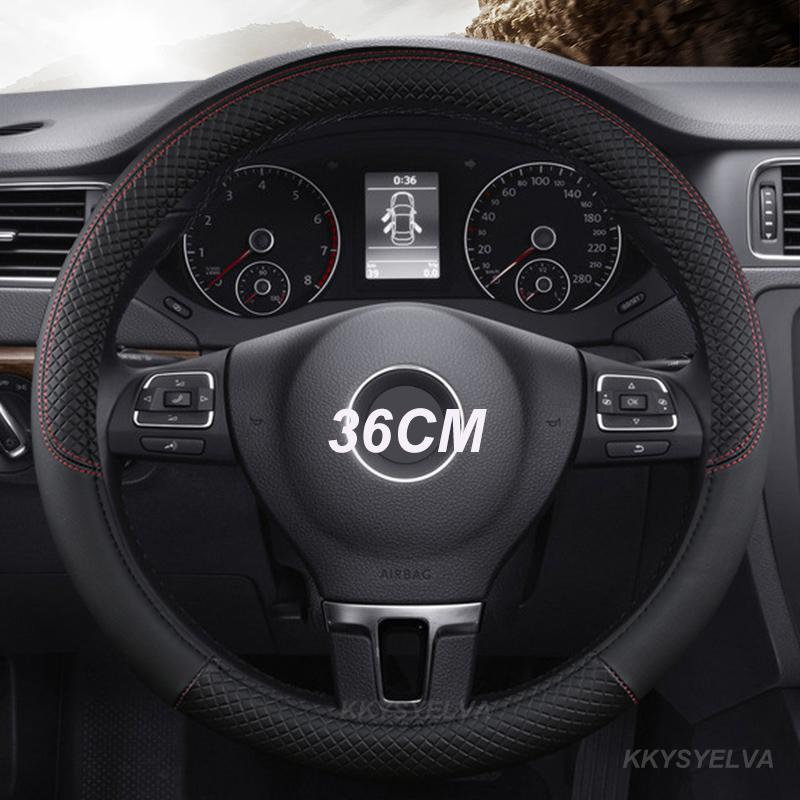 Potah na volant do auta tvar D/O 36cm PU kůže pro Honda Civic Ciimo Jade SUZUKI Alto LINGYANG NISSAN Juke Toyota Aqua Prius