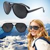 Vision Care Exercise Glasses Anti-Fatigue Device Lightweight Eyeglasses Black Silver Improve Eyesight Vision Improve Glasses