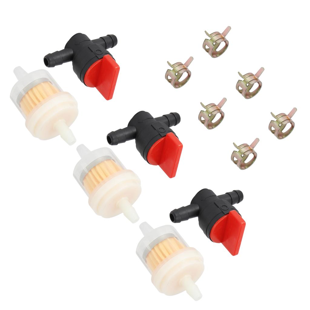 Sada uzávěrů filtru uzavíracího ventilu palivové nádrže G1/4 pro karburátor zahradní křovinořezu a sekačky na trávu