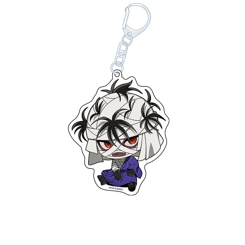 Rurouni Kenshin Himura Kenshin Kamiya Kaoru Myōjin Yahiko Sagara Sanosuke Takani Megumi Acrylic Keychain Bag pendant anime goods 6 cm
