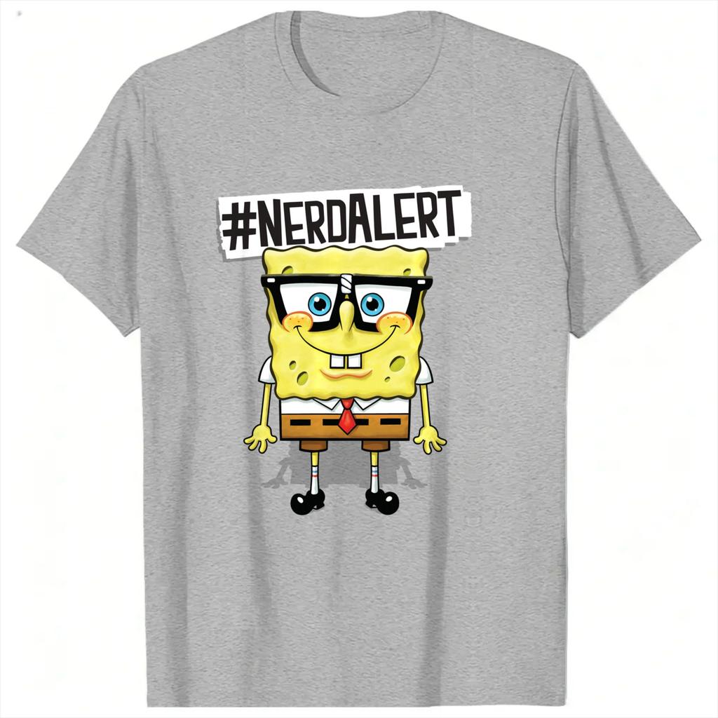 Spongebobs 3 TShirt Unisex Y2K Basic Cotton TShirts Beach O Neck Trendy Cool Tees Pattern Plus Size Clothing