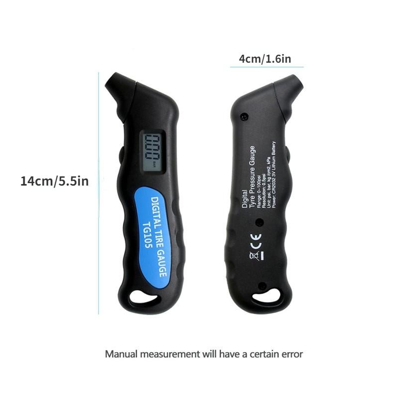 Digital Car Tire Tyre Air Pressure Gauge Meter LCD Display Manometer Barometers Tester for Car Truck Motorcycle Bike Car-styling