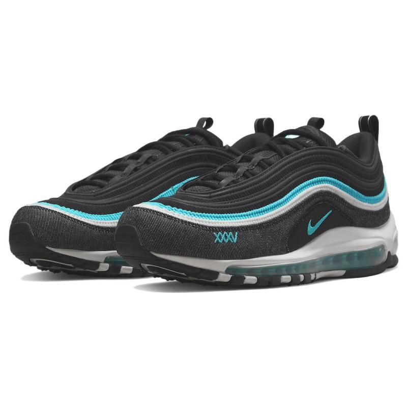 Nike Air Max 97 Schwarz Sporttürkis Sneaker Freizeitschuhe DN1893-001