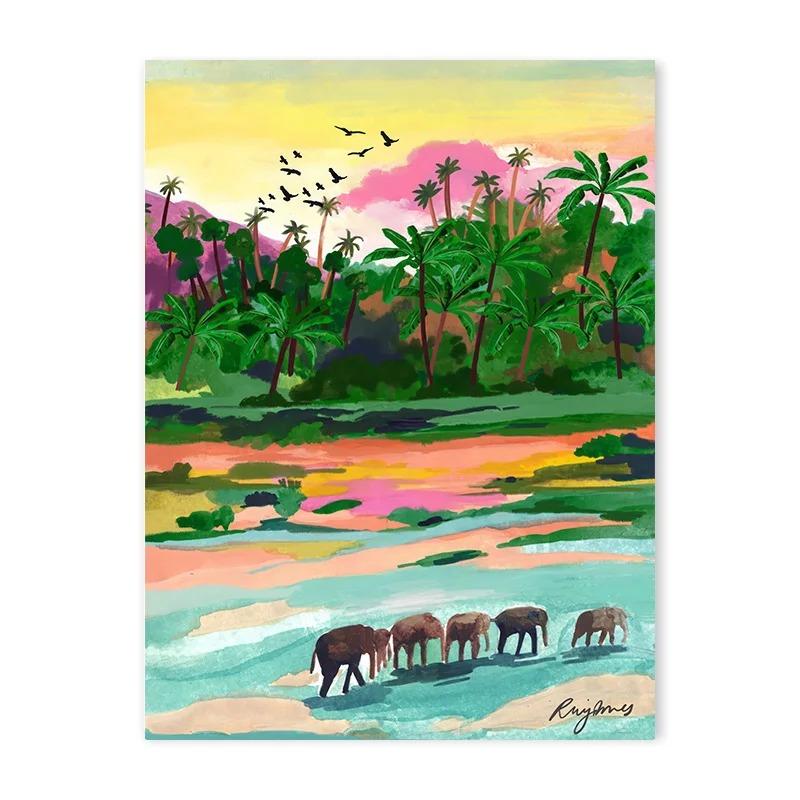 

Абстрактные Красочные Природные Горное Озеро Пейзажи Настенные Художественные Постеры Приморский Город Закат Холст Картины для Гостиной Домашний Декор 21cm×30cm NoFrame