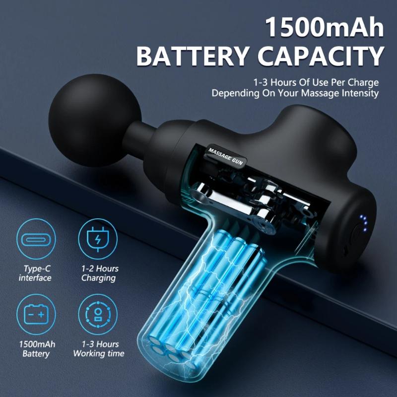 Multi Functional Electric Fascia Gun Convenient Brushless Home Professional Yoga Fitness Muscle Relaxation Vibration Massager