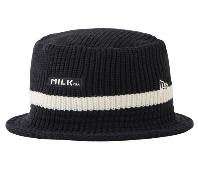 

[Milkfed] Шапка x NEWERA Вязаная шапка BAR Женская ЧЕРНАЯ