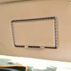 Carbon Fiber Car Accessories Vanity Makeup Mirror Panel Frame Modified Interior Cover Sticker Trim For Ford Focus MK3 2012-2018