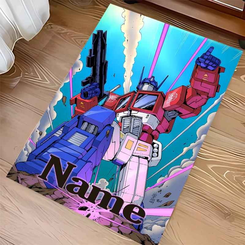 Custom personalization Optimus Prime Print Area Rug - Soft, Washable Non-Slip Indoor Mat,Living Room,Home&Office Decorative Rug
