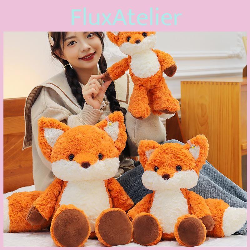 Cute Fox Plush Toy Running Doll Sleeping Hug Pillow Stuffed Animal Gift Birthday