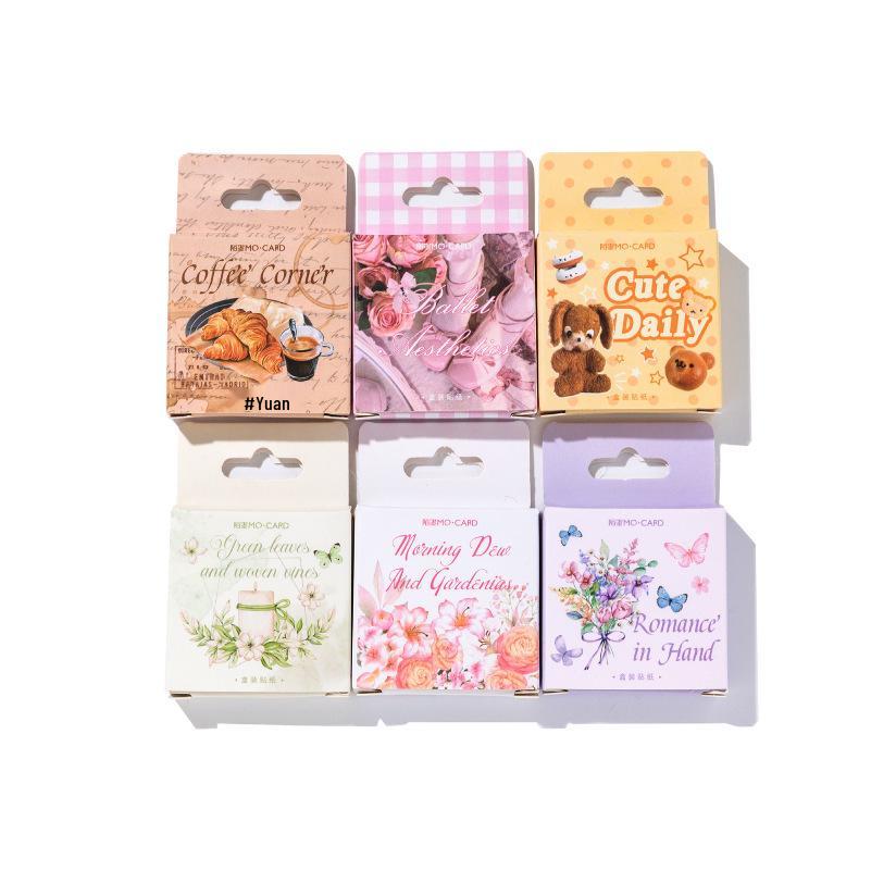 Mò Ink Cartridge Stickers: Coffee Corner Series - Fresh & Cute Journal Decor In 6 Styles.