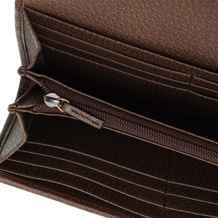 GUCCI Ophidia Canvas With Leather Wallet Unisex Beige Brown 557803-9U8KT-8748