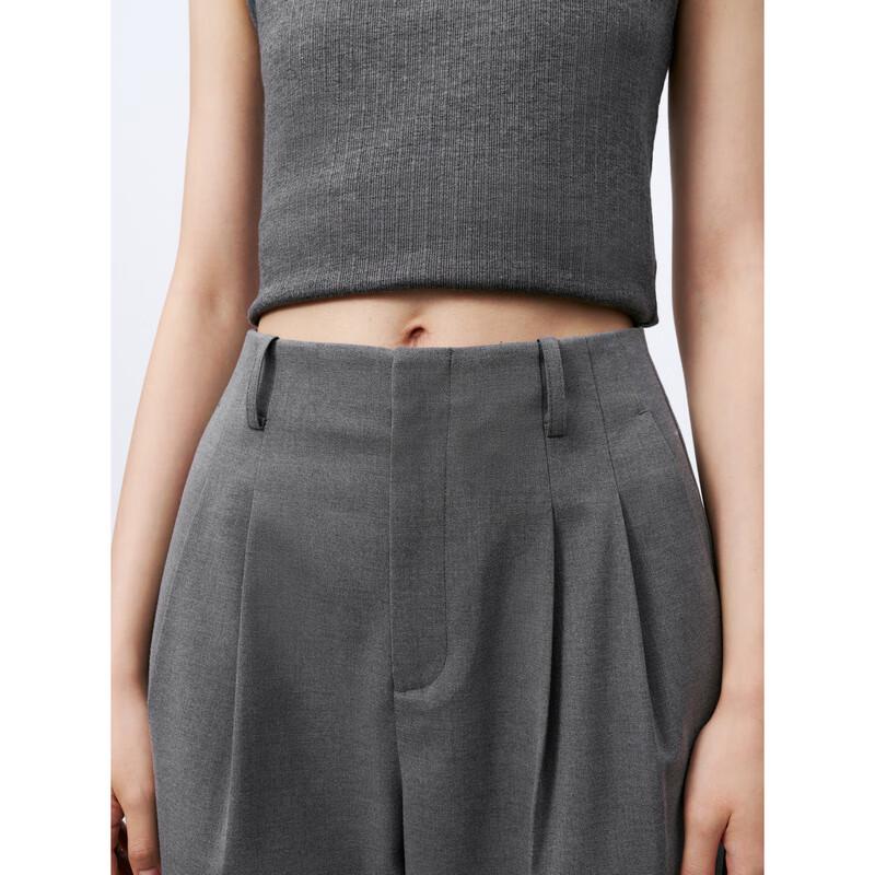 PEACEBIRD Women's Pleated Wide-Leg Casual Pants