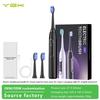 YBK Waterproof Ultrasonic Sonic Electric Toothbrush USB Wireless Rechargeable Soft Teeth Whitening Brush for Household Use