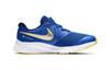 Nike Star Runner 2 Hook and loop Slip Resistant Cushioning Low top Kids' Running Shoes Blue Silver AT1801-404