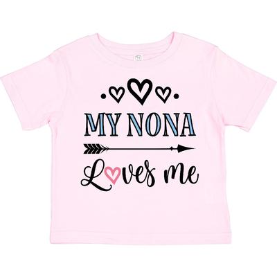 Inktastic My Nona Grandma Loves Me Girls Toddler T-Shirt From Grandkids Grandson