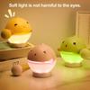 Wooden Fish Night Light Cute LED Lamp Nursery Nightlight for Kids Rechargeable Bedside Touch Lamp Fun Stress-Relieving Toy