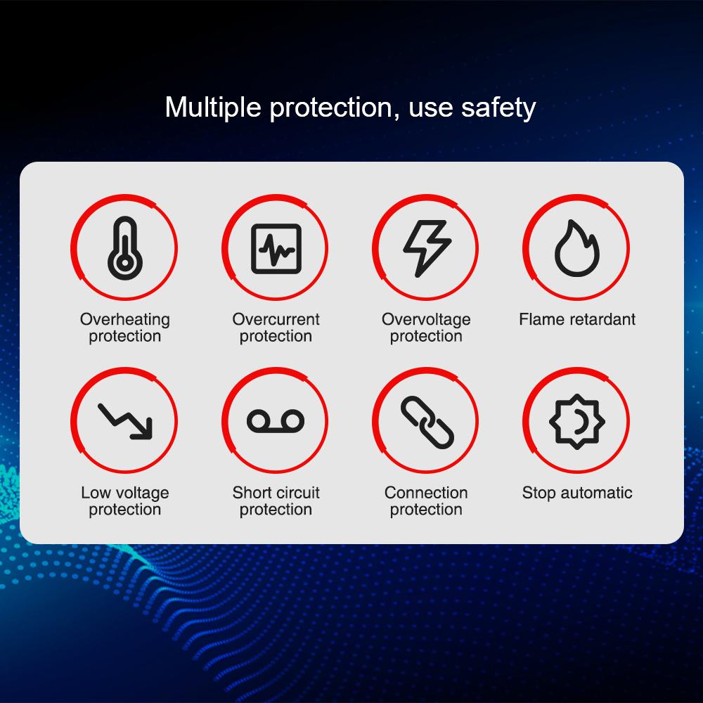 Digital Display Screen Suitable for Lead Acid Batteries 12V6A Intelligent EU Plug Reverse Protection Car/Motorcycle Charger Smart Battery Charger