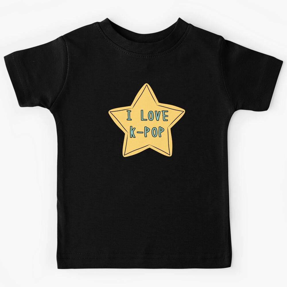 I LOVE K-POP Star Mint Kids T-Shirt 120