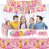 Princess-themed Party Supplies For Pet Birthday Decorations Including Plates And Utensils New Arrival