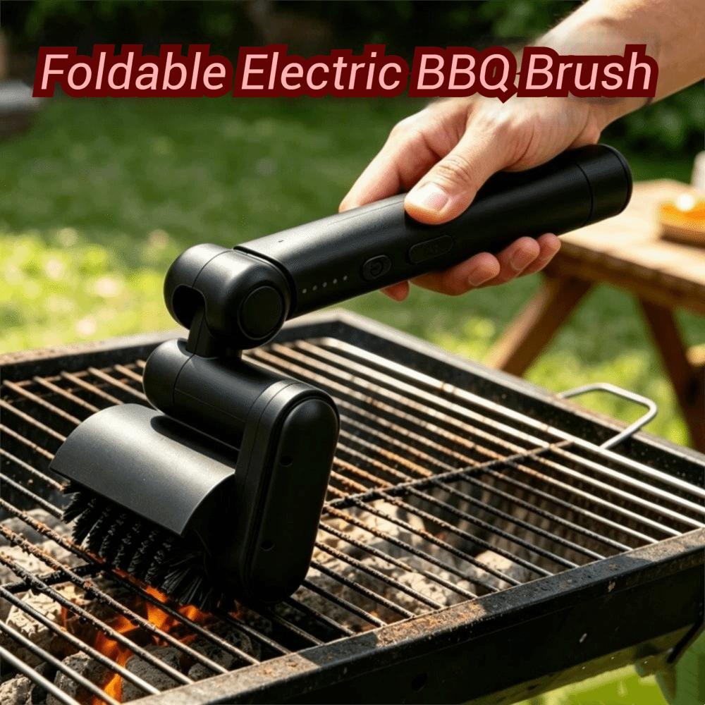 Efficient Electric Grill Brush Detachable Barbecue Cleaner Tools Grill Cleaning Brush Camping