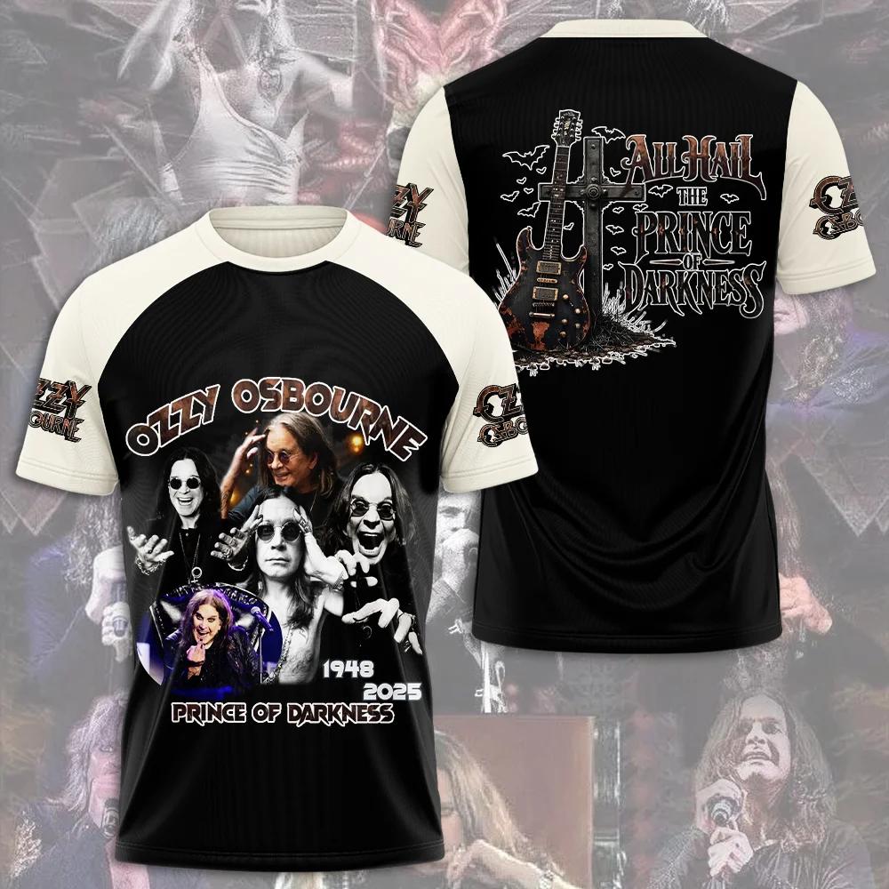 Hot Rock Ozzy Band 3d Printing T-shirt Men Women Fashion Hip Hop Short Sleeve Sports O-Neck Tops Tees for Men Clothes