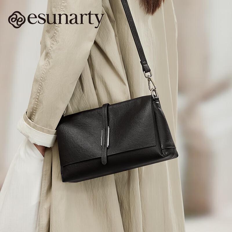 ESUNARTY Women s Genuine Leather Shoulder & Crossbody Mom Bag