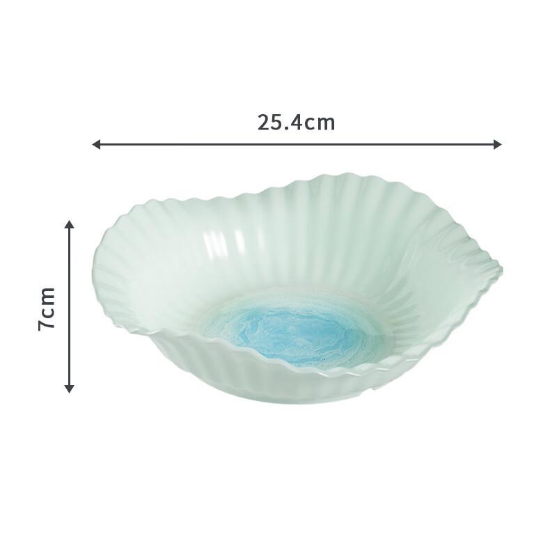 Light Luxury Petal Melamine Fruit and Snack Plate