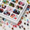 10pcs/lot 6mm Glitter Cat Eye Round Acrylic Resin Beads Charm Loose Spacer Beads for Handmade DIY Jewelry Making Bracelet