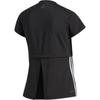 Adidas Casual Training Split Hem Design Comfortable Striped Sports T-Shirt Women Tops Black FL2048