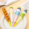 Ballpoint Pen Pinch Bounce Pen Ice Cream Squeeze Sensory Toy Pen Cute Soft Gel Pen  Office School