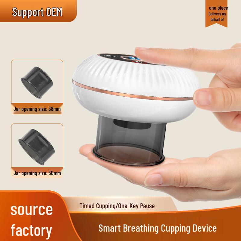 

Smart Wireless Electric Cupping & Hot Compress Gua Sha Massager for Home Use білий