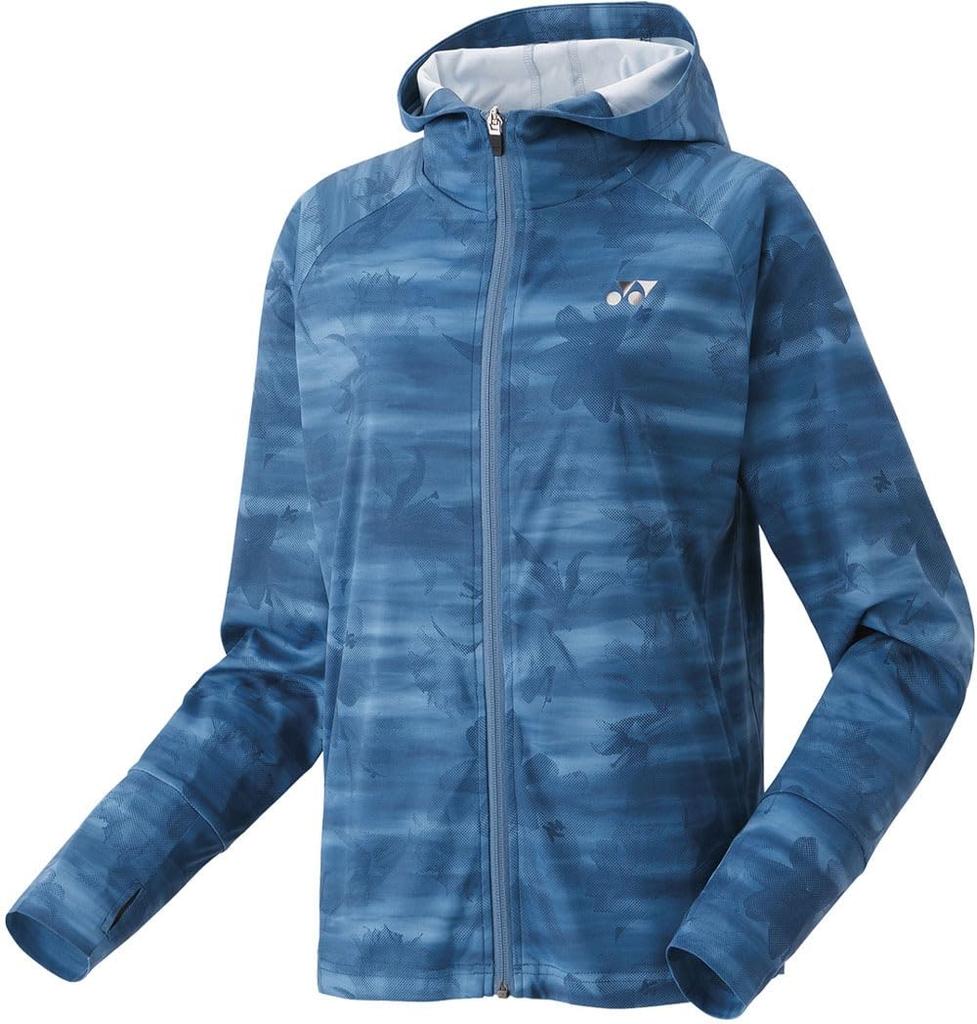Yonex Knit Felt Blue Size M Women's Warm-Up Hoodie, 57089, (590),