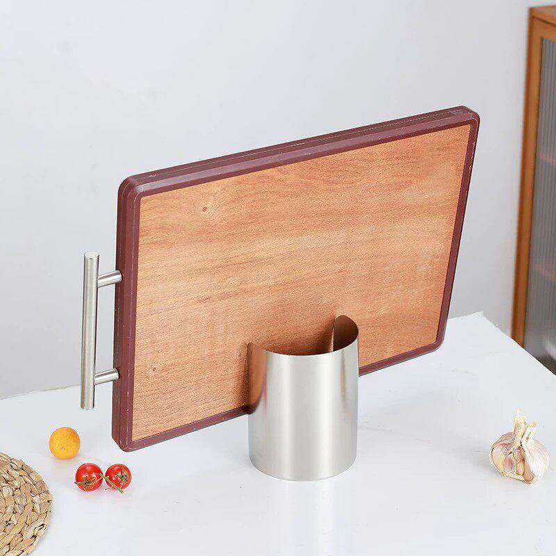 Stainless Steel Spoon Holder and Lid Stand Integrated Vertical Kitchen Utensil Organizer for Countertop Storage and Space Saving