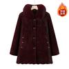 Wife Winter Cotton-padded Coat with Velvet To Keep Warm, New Imitation Fur Coat, Old Thick Coat