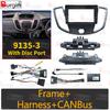 Car Radio Fascias Frame For Ford Transit Van 2014-2018 9 inch 2DIN Vihicle Stereo Panel 16PIN Harness Wire Power Cord Canbus