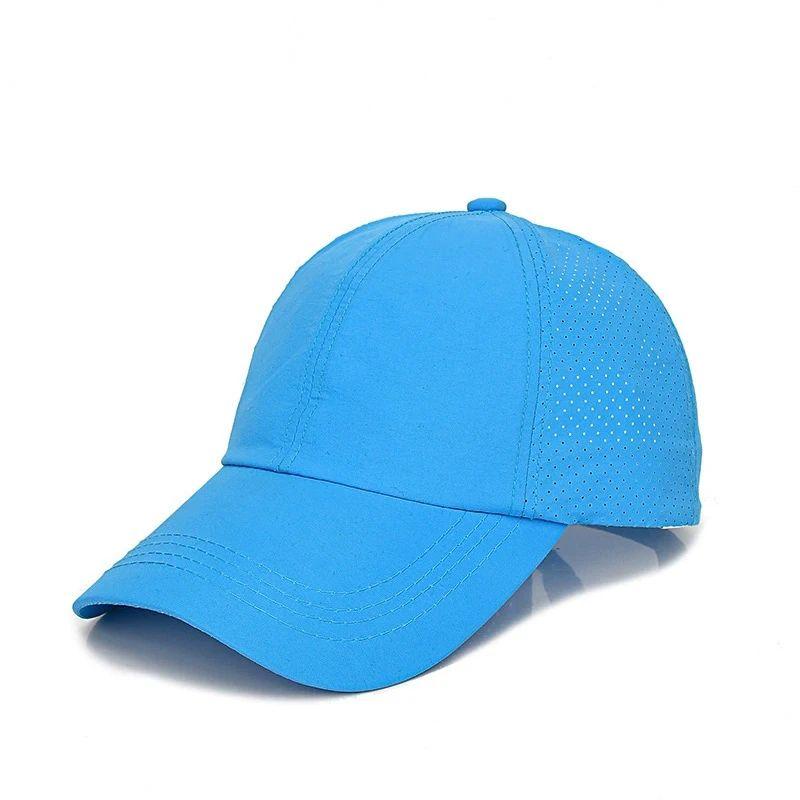 Summer Sun Hat Women Cross Ponytail Baseball Cap Outdoor Sport Hat Breathable Quick-Dry Sun Hat Camping Hiking Running Golf Caps