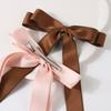 Fashionable Polyester-cotton Double-layer Bow Hairpin Duckbill Clip Sweet Hairpin Hair Ornament Headdress