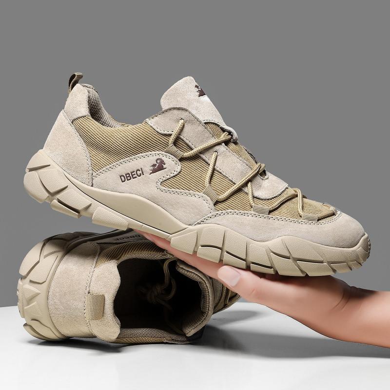 Men's Breathable Hiking Shoes, Men's Low-top Outdoor Wear-resistant and Anti-slip Casual Shoes