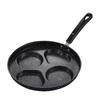 Bakelite Handle Non-Stick Breakfast Frying Pan with Multi-Hole Mold for Eggs, Pancakes, and Burgers