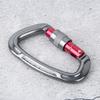 Outdoor Aluminium Alloy D Lock Hammock Backpack Cable   Rock Climbing Carabiner