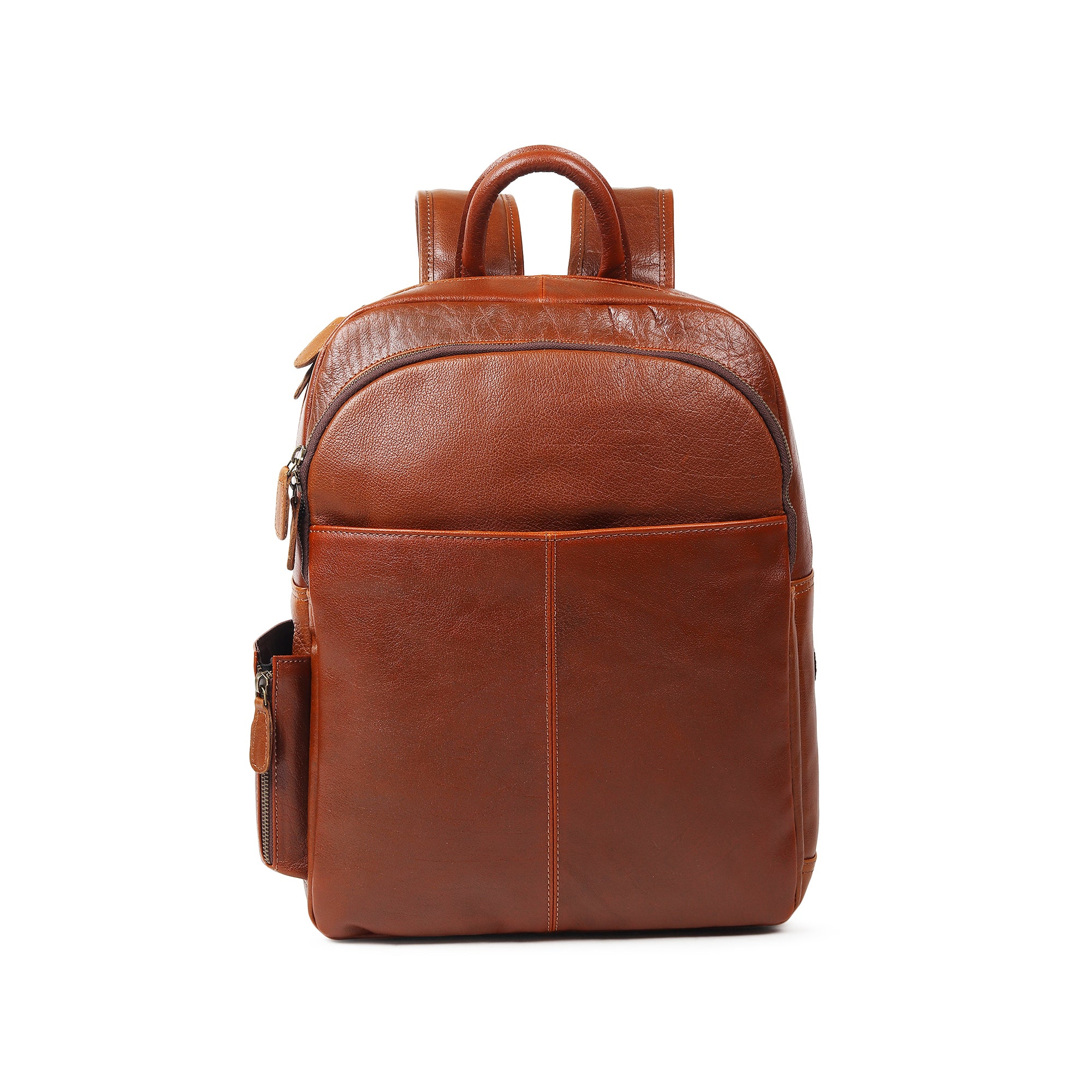 MaheTri Luxury Italian Leather Backpack, Tan Genuine Leather Bag For Everyday Use 16 Inch дубильная кора