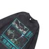 Pure Cotton Washed Long Sleeve T-Shirt Men'S And Women'S Dark Cartoon Anime Digital Direct Print Base Shirt Top Ins