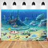 Realistische Sonnenlicht-Unterwasser-Ozean-Kulisse Tiefblaues Meeresbodendesign Säugling Baby Porträt Studio Fotografie Hintergrund Zubehör