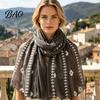 Lightweight Gauze Scarf Solid Color Embroidered Shawl for Women, Soft with Floral Oriental Style Vine Texture, 180x90cm Breathable Wrap Spring Summer