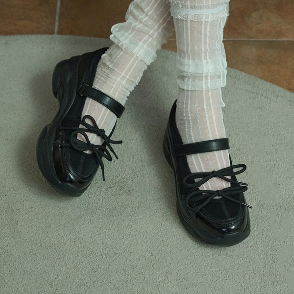 

Elizabeth Stewart Sporty Sneakers Ribbon Ebal157331 blacks/225