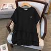 New Plus Size Loose Slimming Long Sleeve Women's T-shirt (Available in 200/300/350 jin) 9117